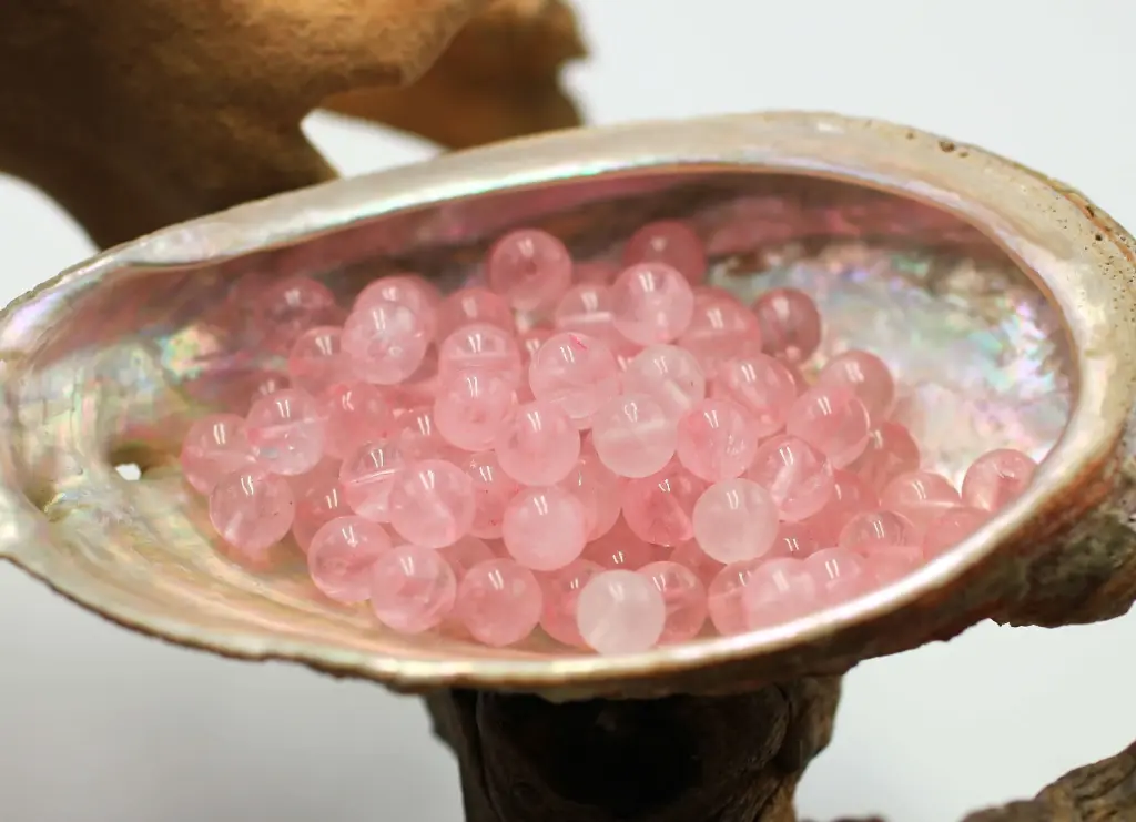 Perle 6mm en Quartz rose