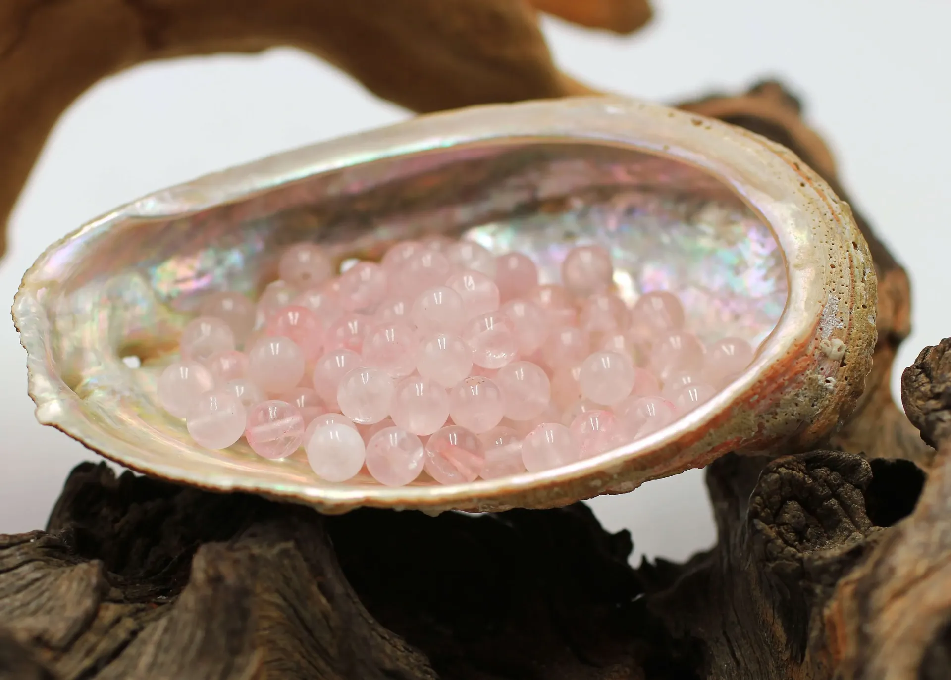 Perle 6mm en Quartz rose