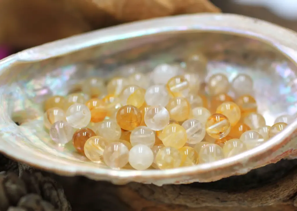 Perle 6mm en Quartz Golden Healer