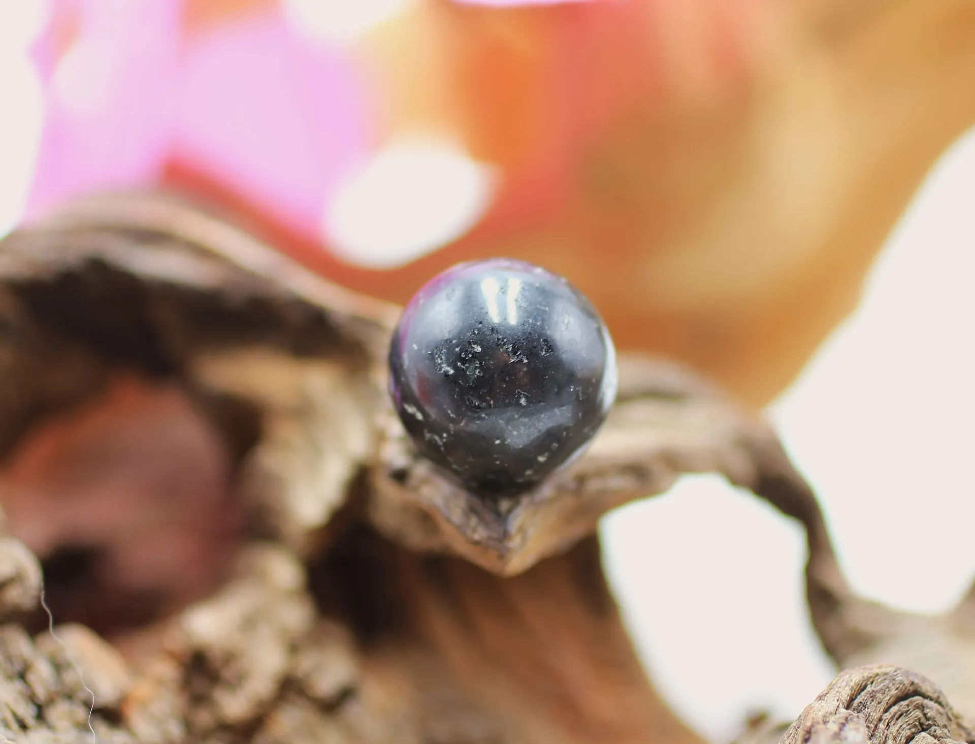 Sphère en Tourmaline noire