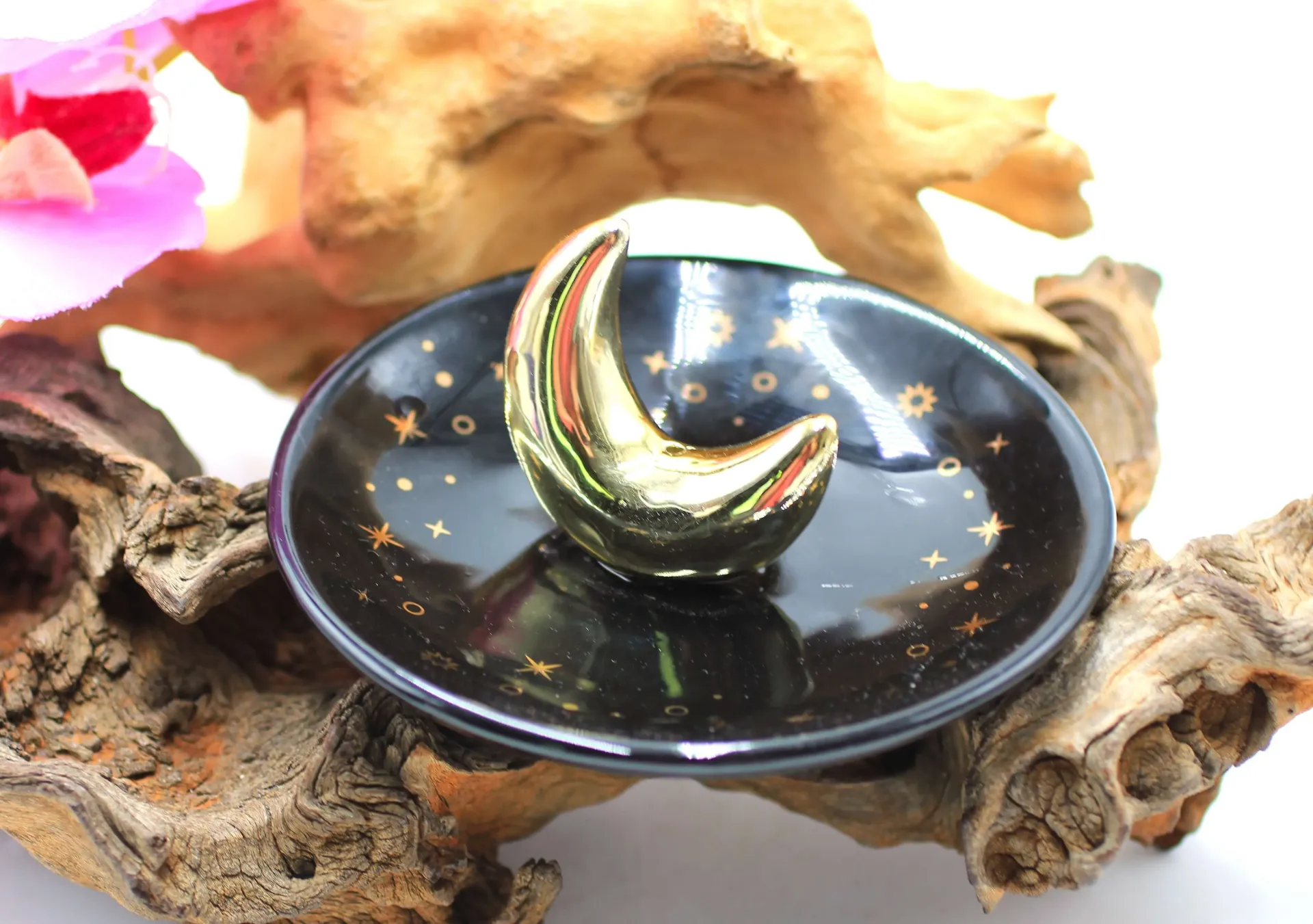 Bruleur d'encens bâton en forme de Lune