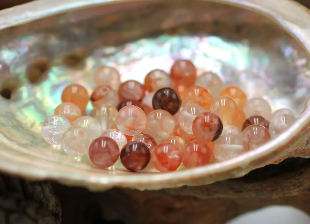 Perle 6mm en Quartz hématoïde