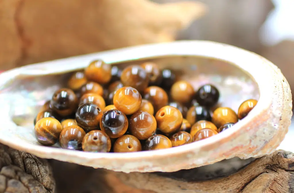 Perle 8mm en Œil de tigre