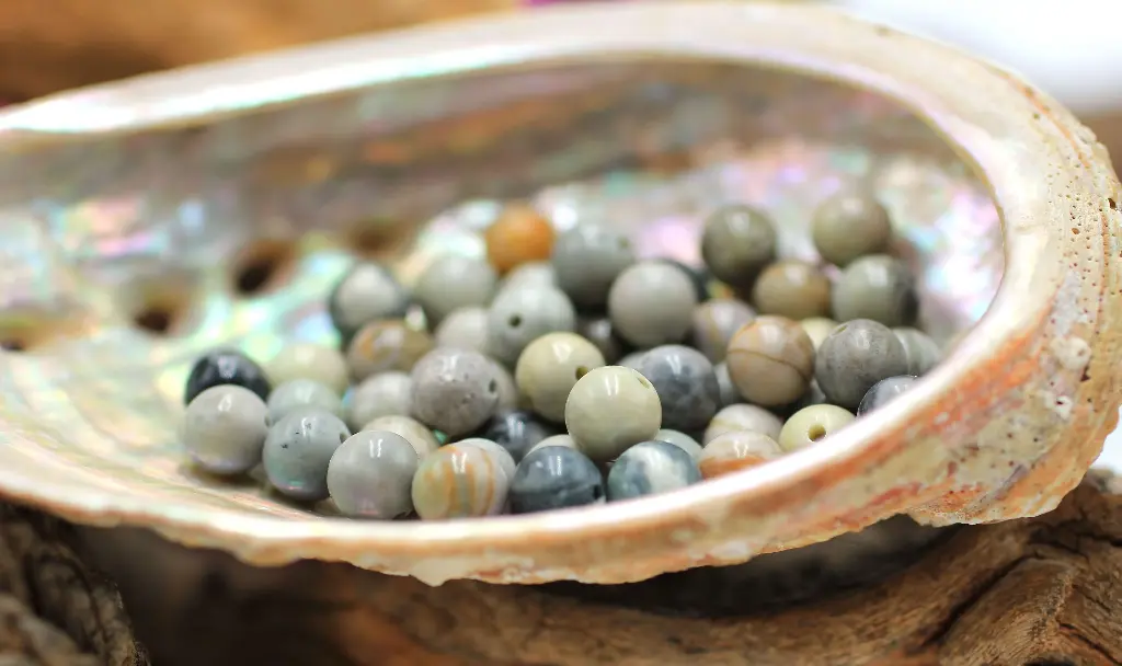 Perle 6mm en Jaspe feuille d'argent