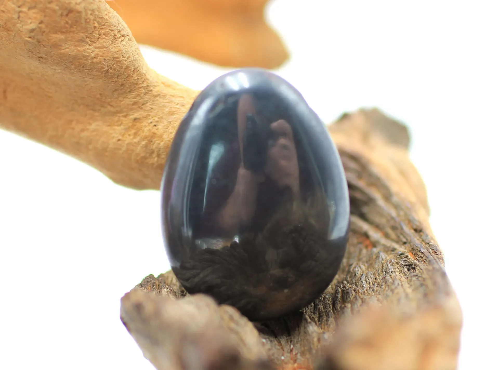 Pendentif foré en Hématite