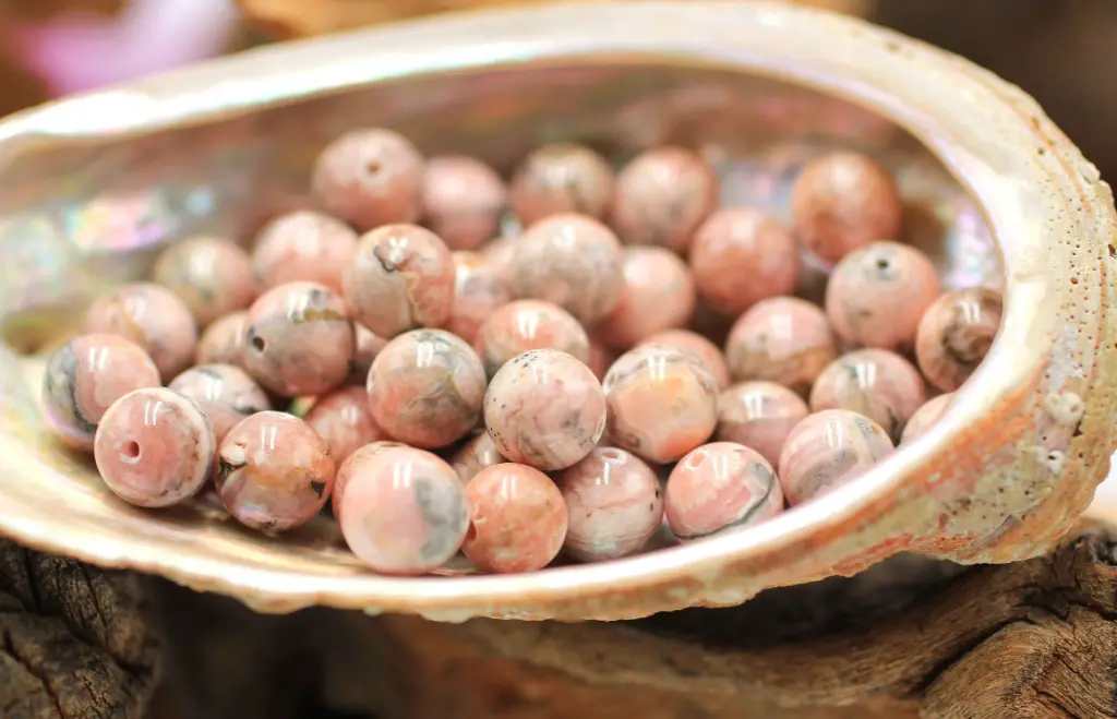 Perle 8mm en Rhodochrosite rose