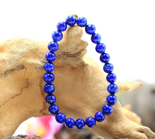 Bracelet en perles 6mm en Lapis-Lazuli