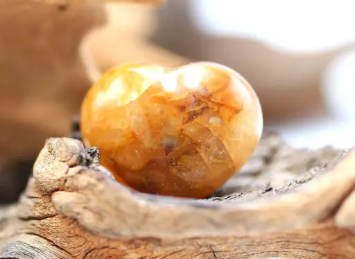 Cœur en Quartz Golden Healer