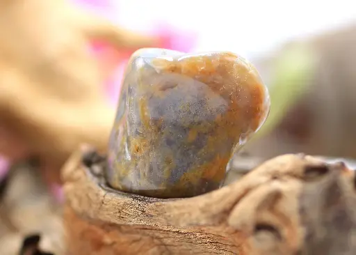 Agate du Botswana roulée