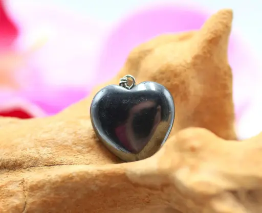 Pendentif coeur en Hématite