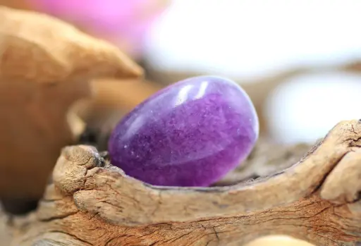 Fluorite violette roulée