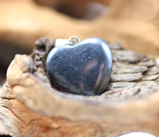 Pendentif cœur en Hématite
