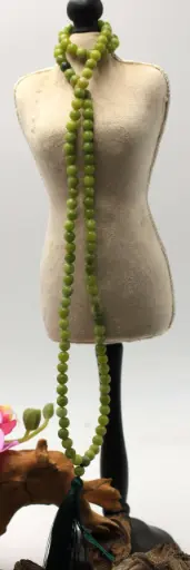 Mala en perles 8mm en Jade néphrite