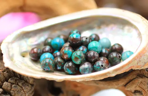 Perle 8mm en Chrysocolle  AA