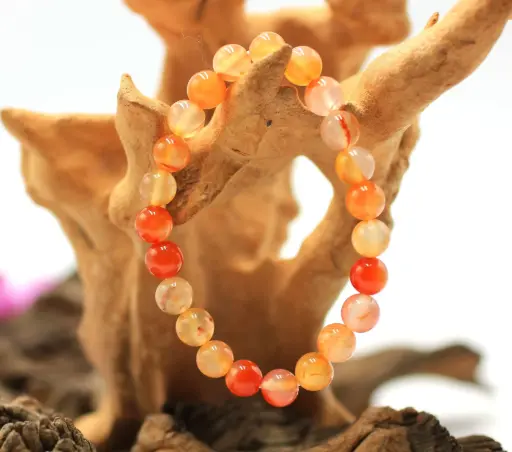 Bracelet en perles 8mm en Cornaline