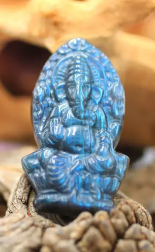 Ganesh en Labradorite