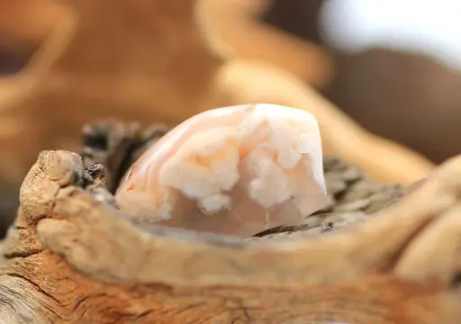 Agate fleur de cerisier roulée