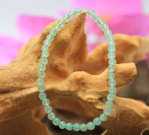 Bracelet en perles 4mm en Aventurine verte