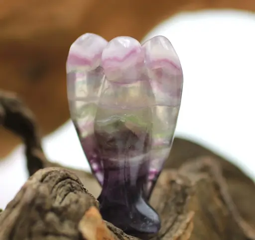 Ange en Fluorite arc-en-ciel