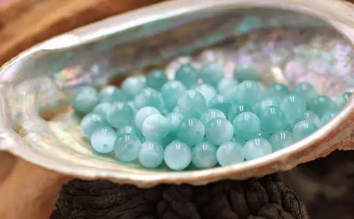 Perle 6mm en Garniérite