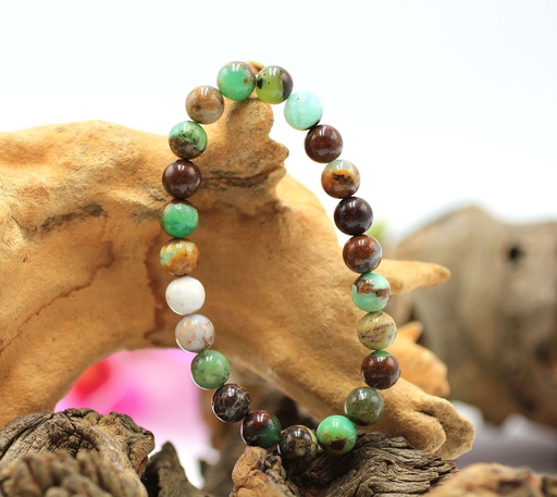 Bracelet en perles 8mm en Chrysoprase