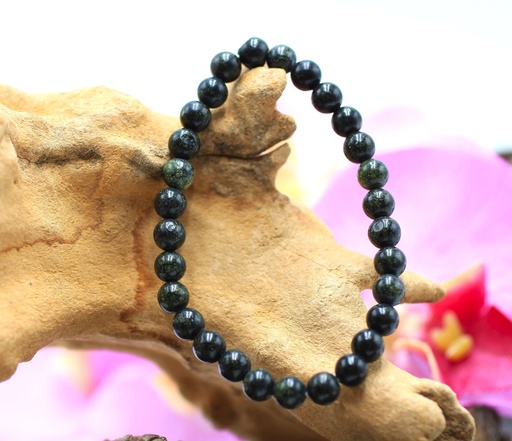Bracelet en perles 6mm en Serpentine de Russie