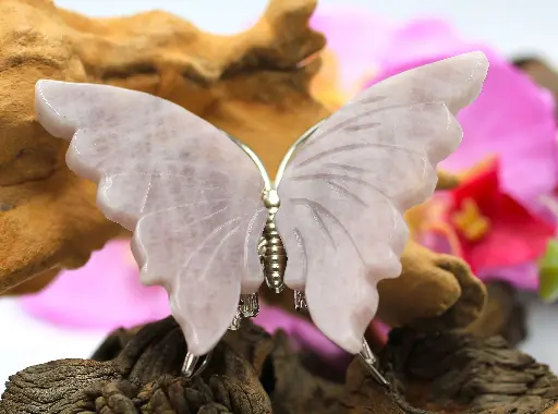 Papillon en Kunzite rose