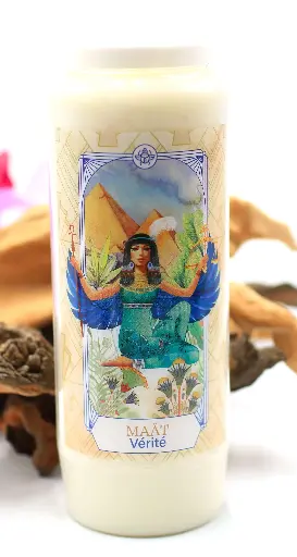 Bougie neuvaine Maât