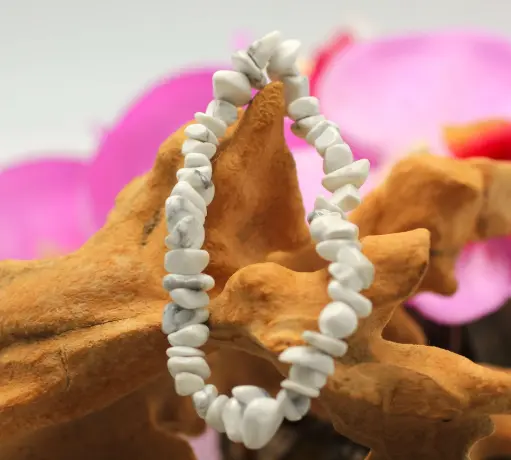 Bracelet baroque en Howlite