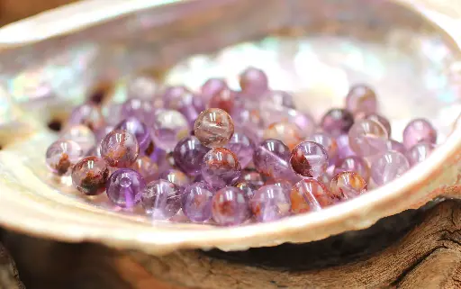 Perle 6mm en Cacoxénite