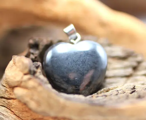 Pendentif cœur en Hématite