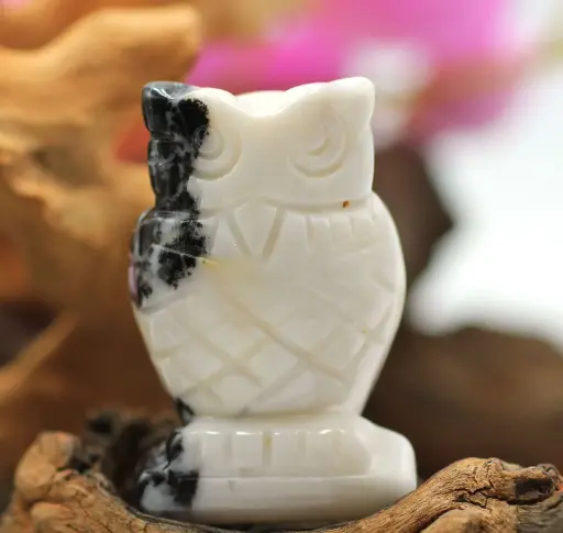 Hibou en Jaspe zèbre
