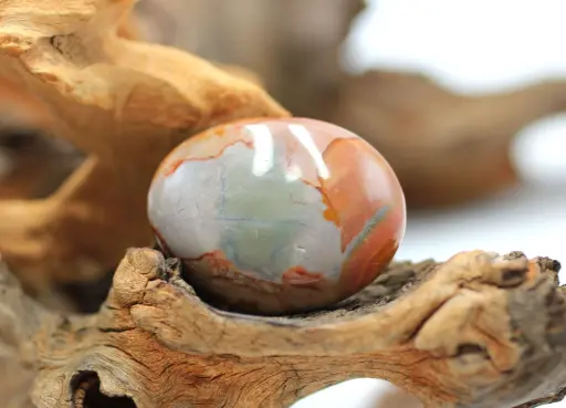 Galet en Jaspe polychrome