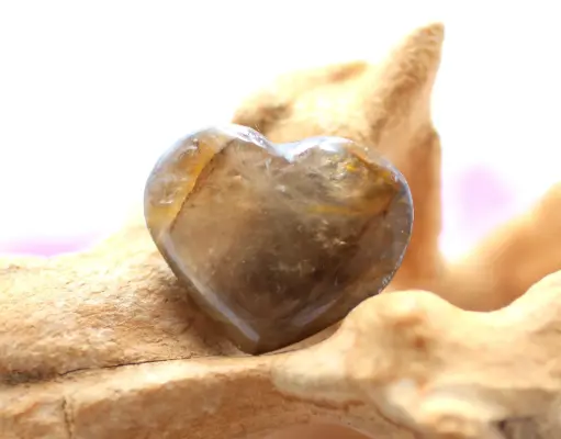 Cœur en Quartz Golden Healer