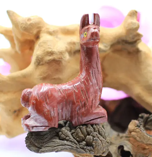 Lama en Jaspe breschia rouge