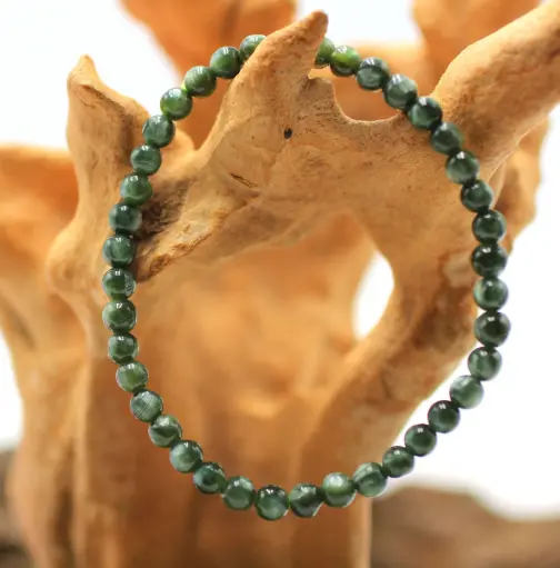 Bracelet en perles 5-6mm en Séraphinite