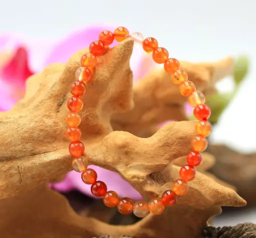 Bracelet en perles 6mm en Cornaline