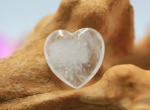 Cœur en Cristal de roche