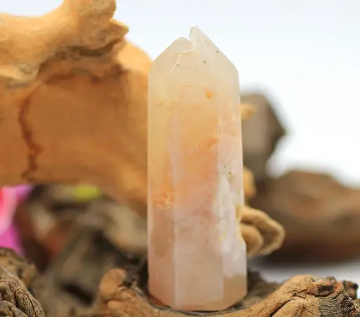 Obélisque en Agate fleur de cerisier