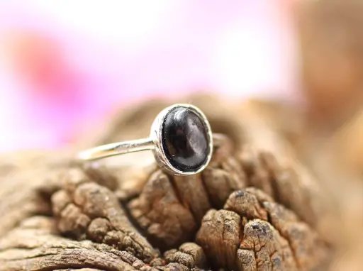 Bague en Argent 925 et en Hypersthène