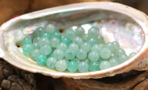 Perle 6mm en Aventurine verte