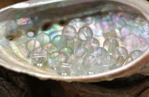 Perle 8mm en Topaze bleue