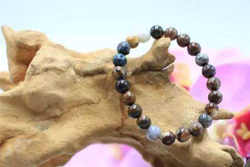 Bracelet en perles 8mm en Pietersite