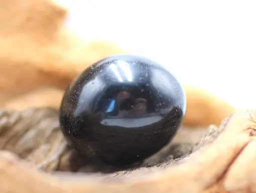Obsidienne noire roulée