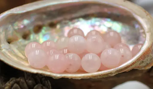 Perle 10mm en Quartz rose