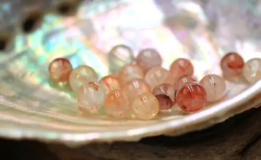 Perle 6mm en Quartz hématoïde