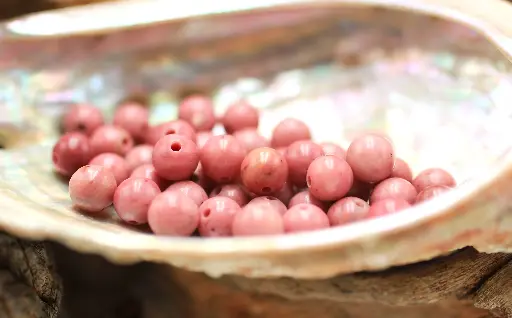 Perle 6mm en Rhodonite rose