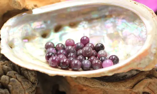 Perle 6mm en Rubis