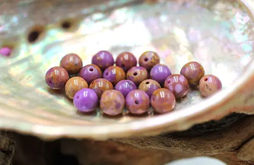 Perle 6mm en Phosphosidérite